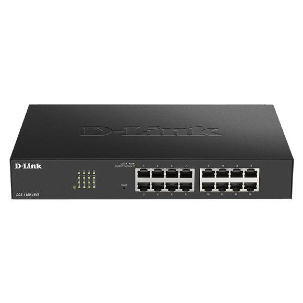 Комутатор D-Link DGS-1100-16V2 16xGE, EasySmart