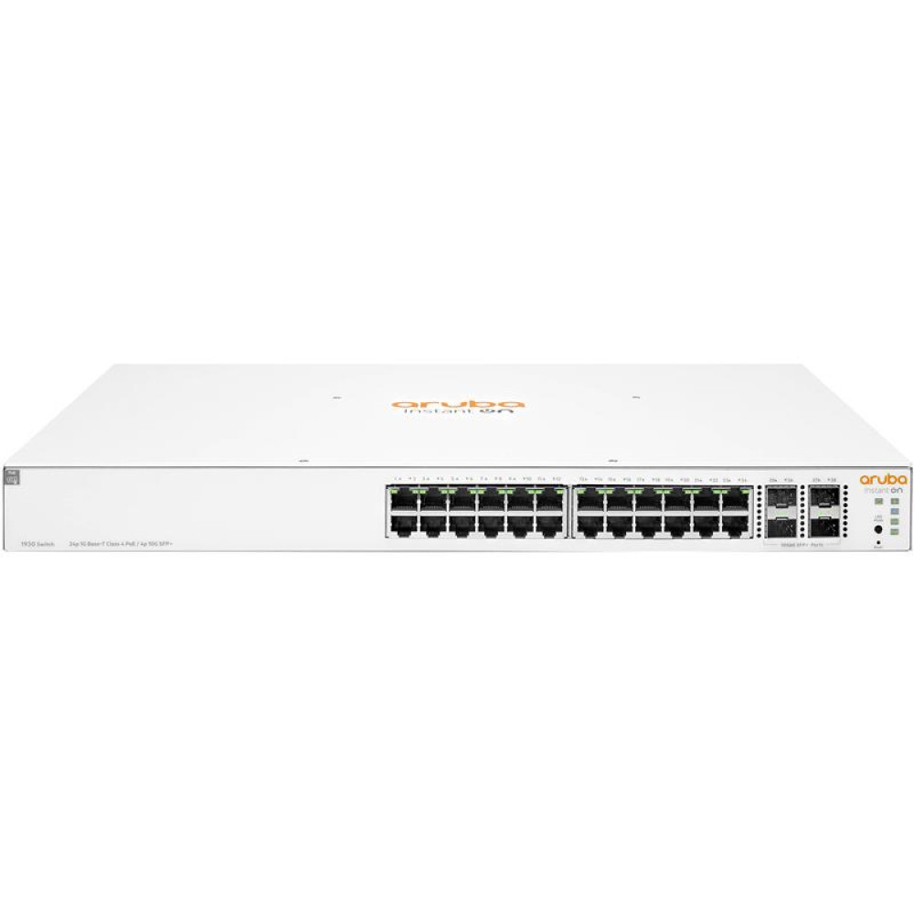 Комутатор HPE Aruba Instant On 1930, 24xGE, 4x1/10GE SFP ports, 195W PoE Class 4, LT Warranty