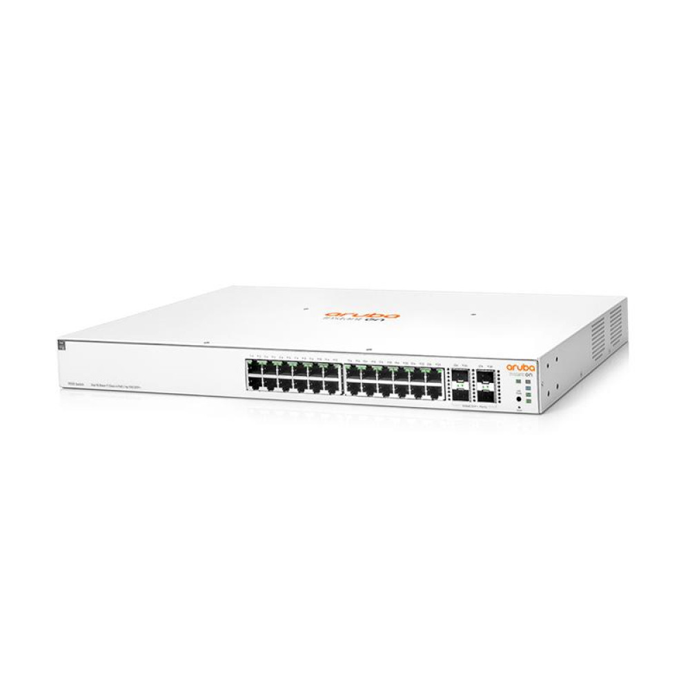 Комутатор HPE Aruba Instant On 1930 24G Class4 PoE 4SFP/SFP+ 370W Switch, 24xGE, 4xGE SFP ports, LT Warranty