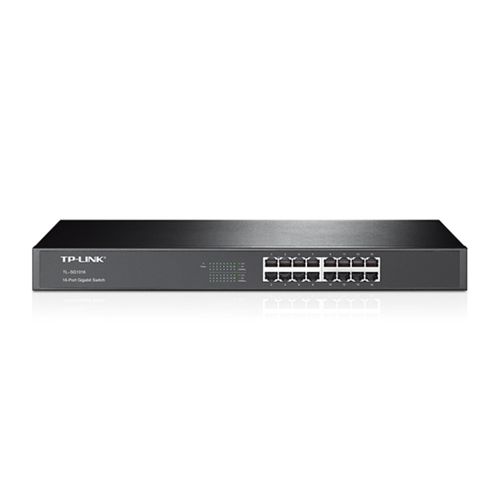 Комутатор TP-LINK TL-SG1016 16xGE некерований 19" 1U