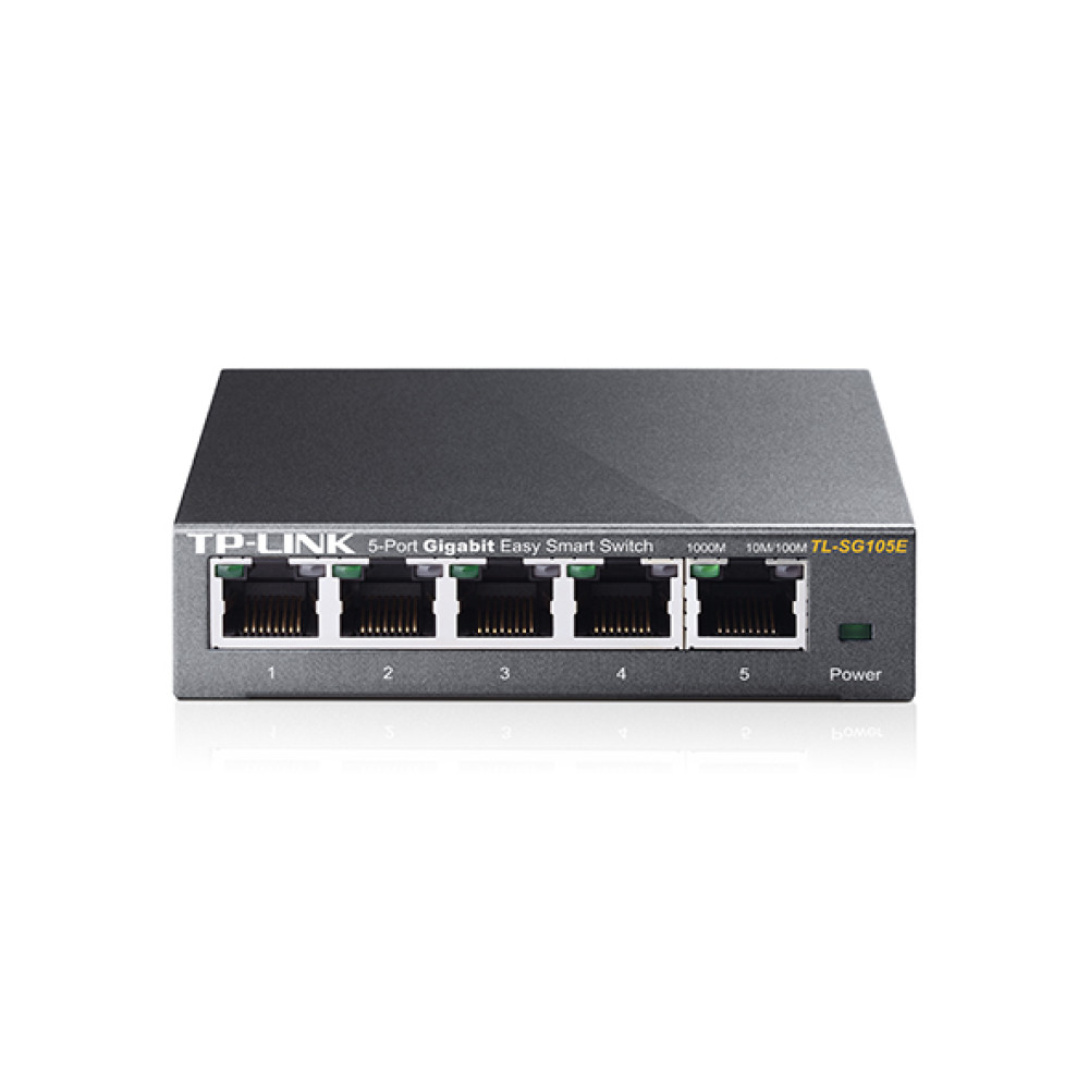 Комутатор TP-LINK TL-SG105E 5xGE EasySmart Метал. Корпус