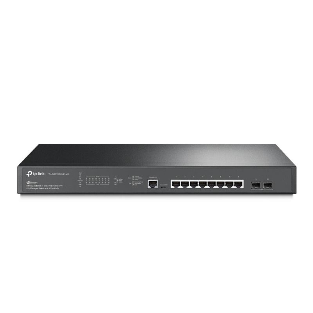 Комутатор TP-LINK TL-SG3210XHP-M2 8x2.5GE 2x10GE SFP+ L2 JetStream 19" 1U