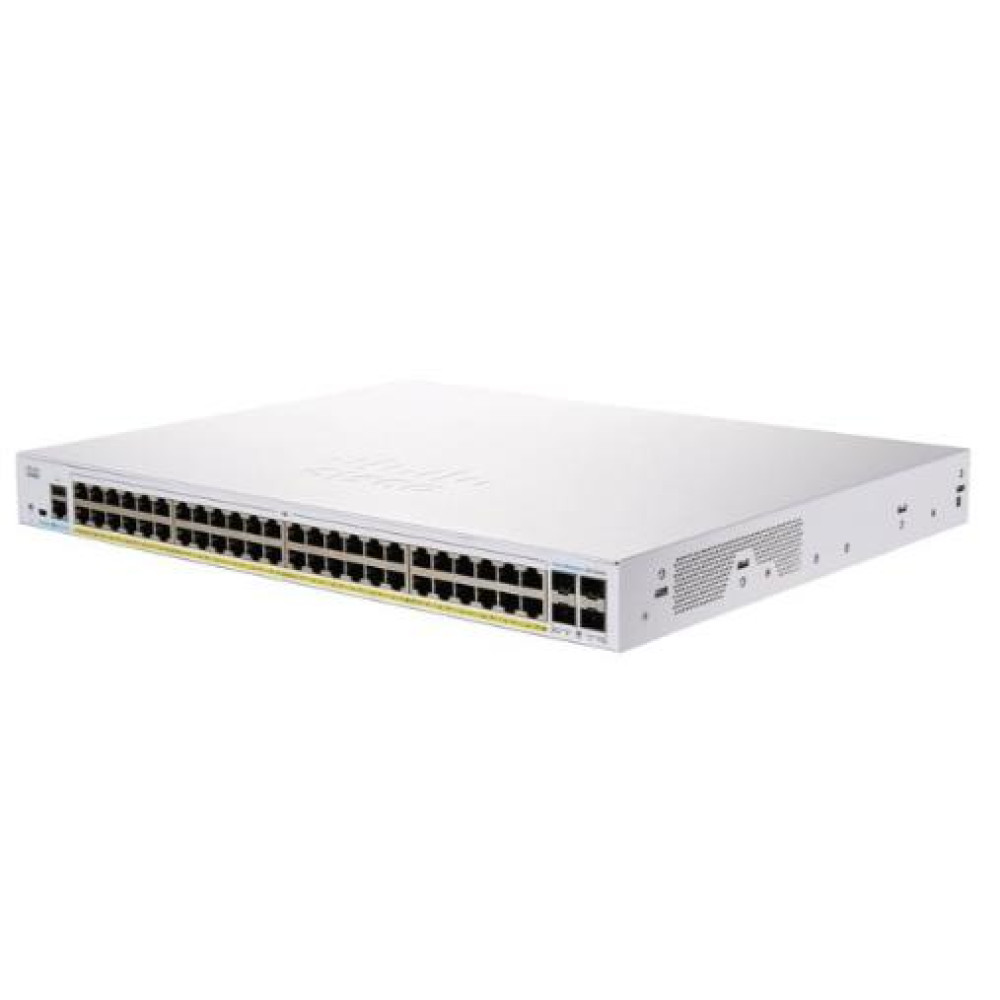 Комутатор Cisco CBS250 48xGE, PoE, 4x10G SFP+, Smart