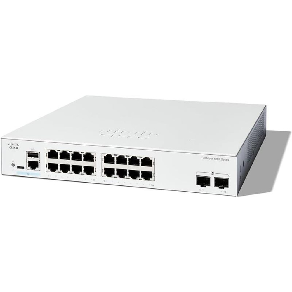 Комутатор Cisco Catalyst 1200 16xGE, PoE, 2x1G SFP