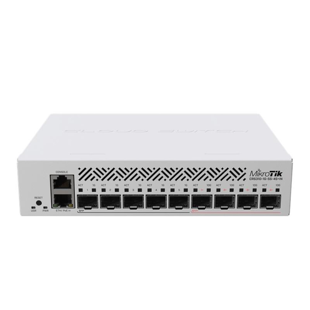 Комутатор MikroTik netFiber9 Cloud Router Switch CRS310-1G-5S-4S+IN
