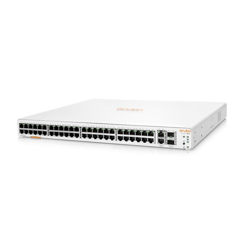 Комутатор HPE Aruba Instant On 1960 48xGE, 2хSFP+10GE, 2х10GBASE-T ports, LT Warranty