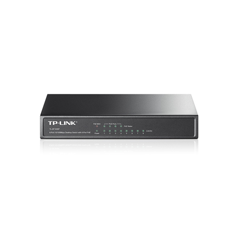 Комутатор TP-LINK TL-SF1008P 8xFE/PoE 65W некерований