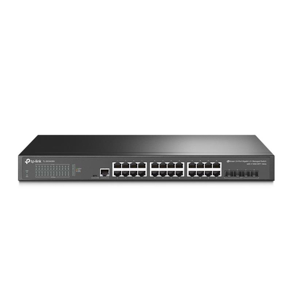 Комутатор TP-LINK TL-SG3428X 24xGE 4x10GE/SFP+ L2 JetStream 19" 1U
