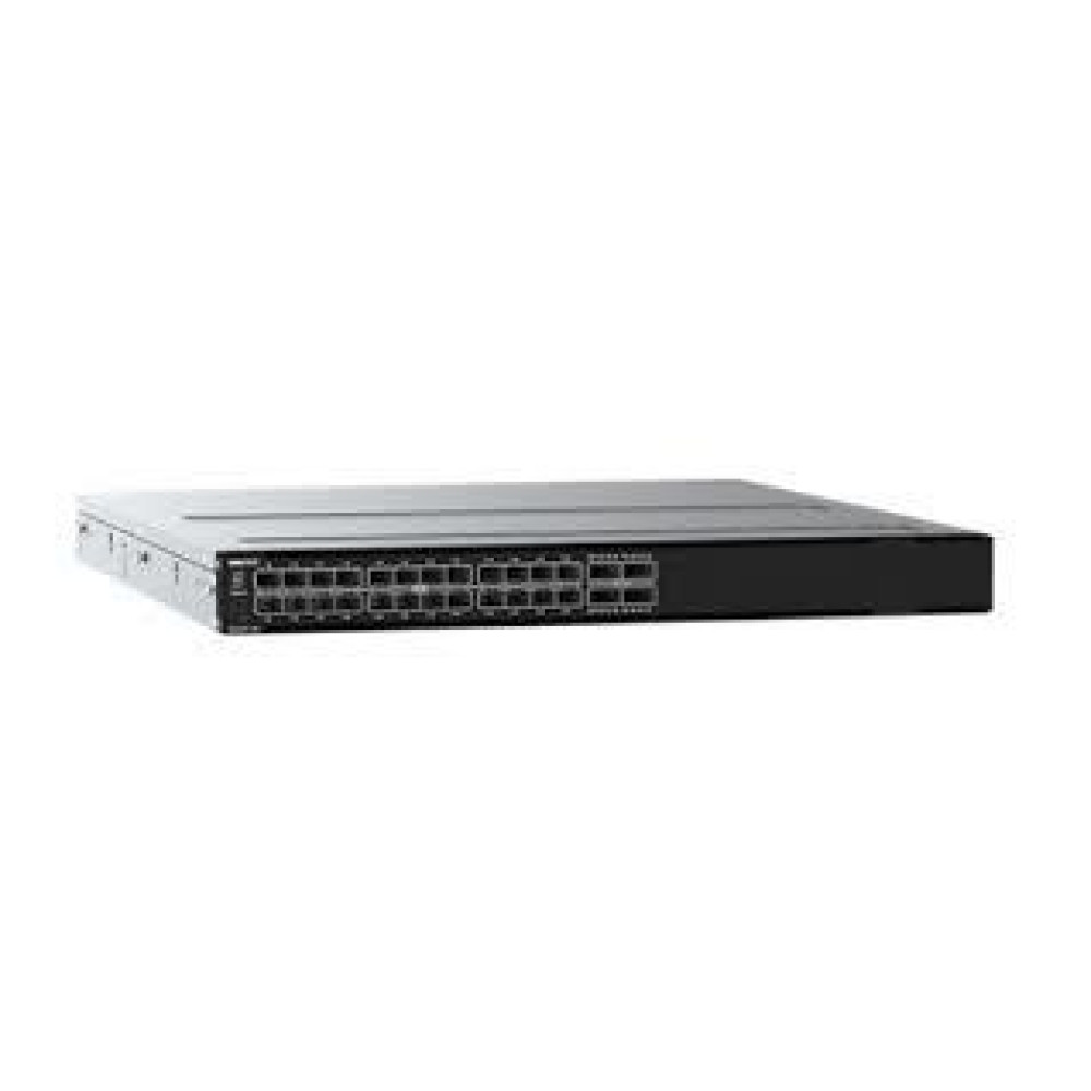 Комутатор Dell EMC S5224F-ON Switch, 24x25GbE 4x100GbE ports, 4x25GbE SFP28 and 20x10GbE SFP+ Transceiver, 4xSFP28 Twinax Cable, 2xPSU, OS10