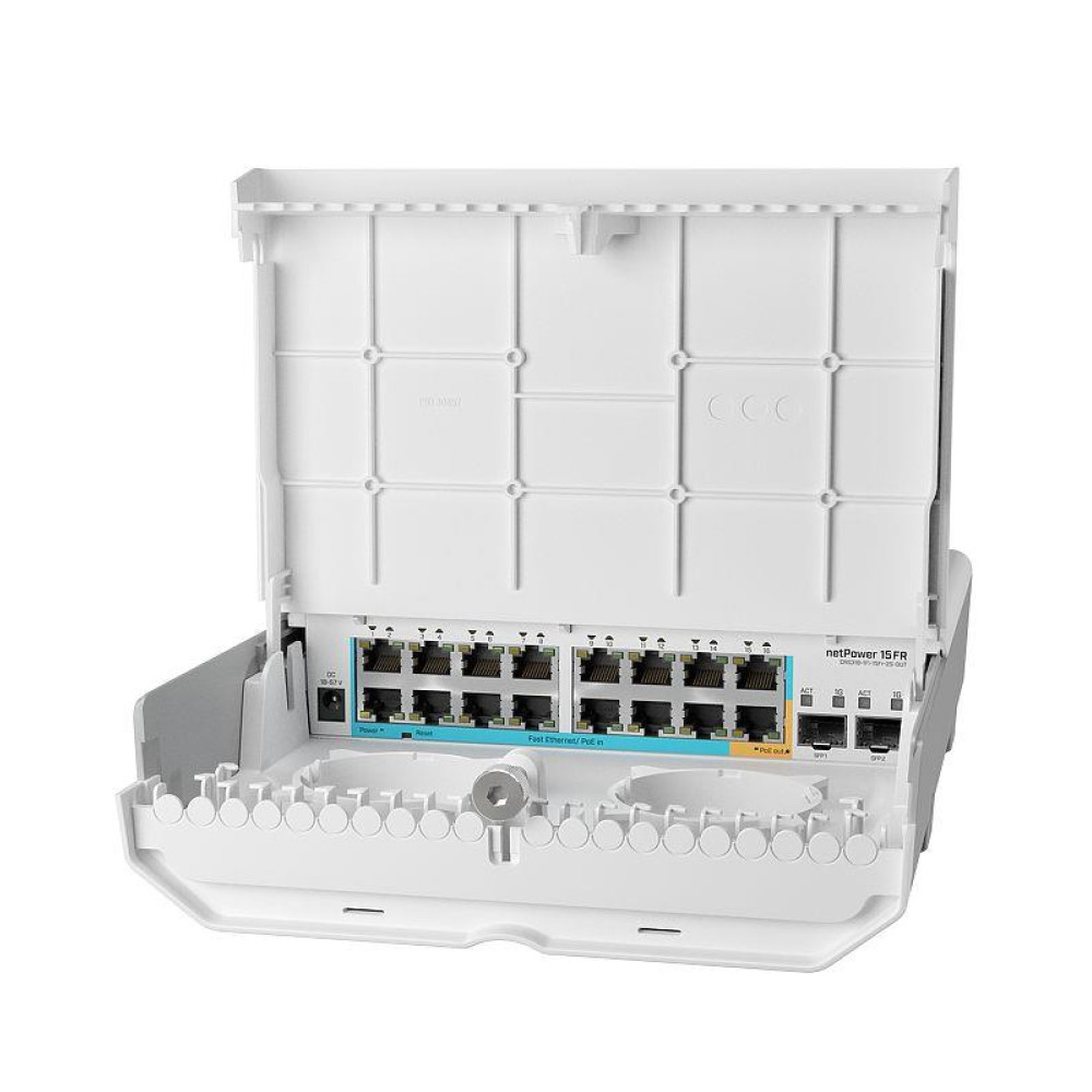 Комутатор MikroTik Cloud Router Switch netPower 15FR CRS318-1FI-15FR-2S-OUT