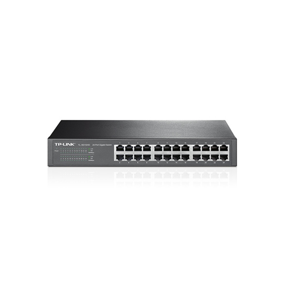 Комутатор TP-LINK TL-SG1024D 24xGE некерований 13" 1U