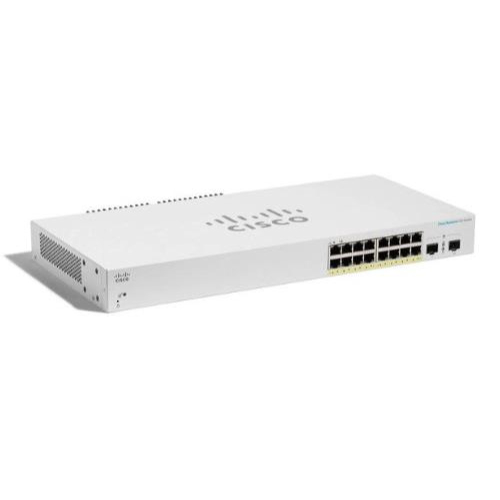 Комутатор Cisco CBS220 16хGE, PoE, 2x1G SFP, Smart