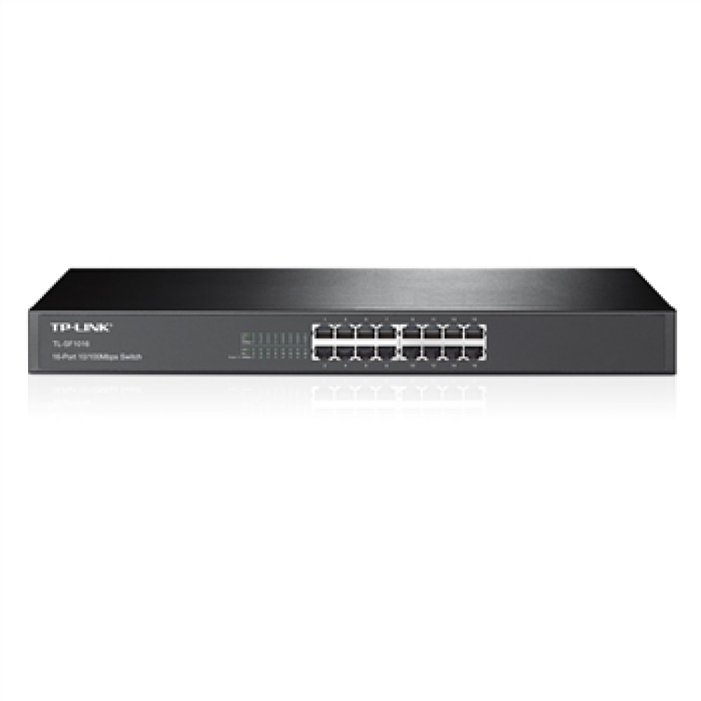Комутатор TP-LINK TL-SF1016 16xFE некерований 19" 1U