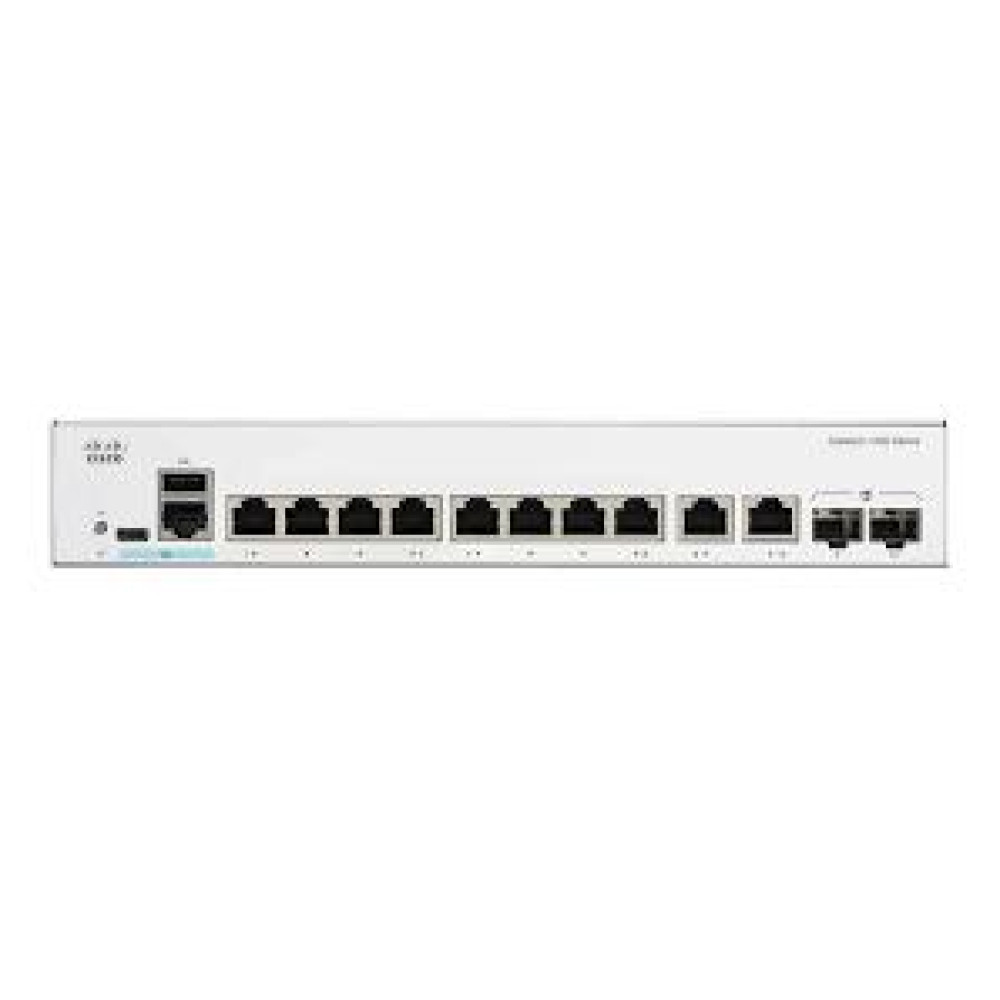 Комутатор Cisco Catalyst 1300 8-port GE, Full PoE, 2x1G Combo