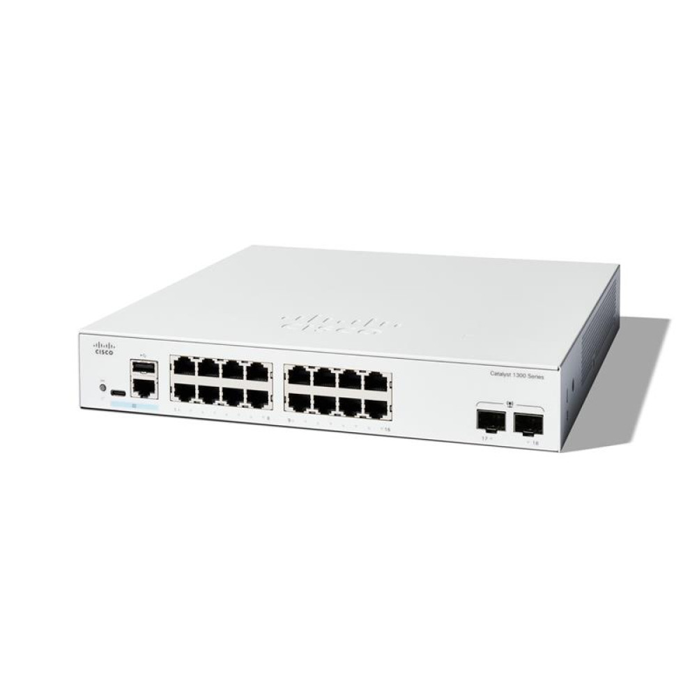 Комутатор Cisco Catalyst 1300 16xGE, 2x1G SFP