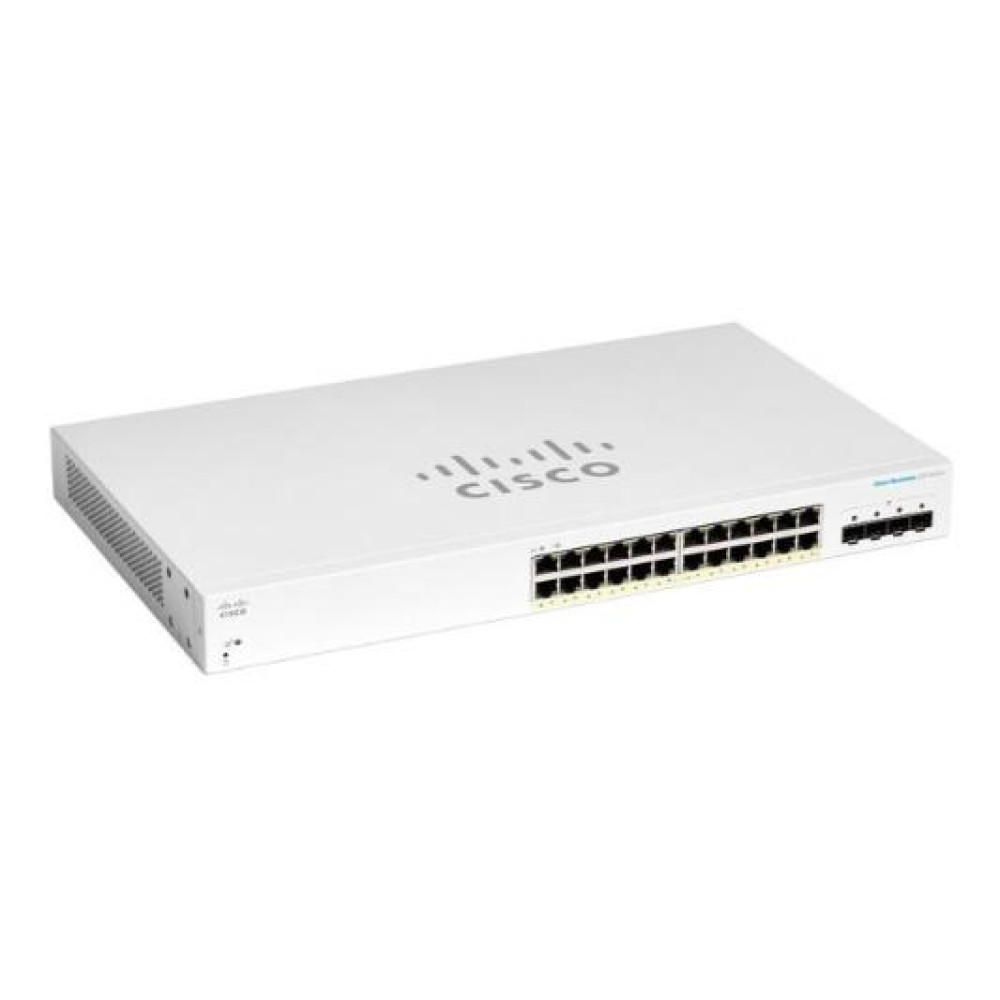 Комутатор Cisco CBS220 24хGE, Full PoE, 4x1G SFP, Smart