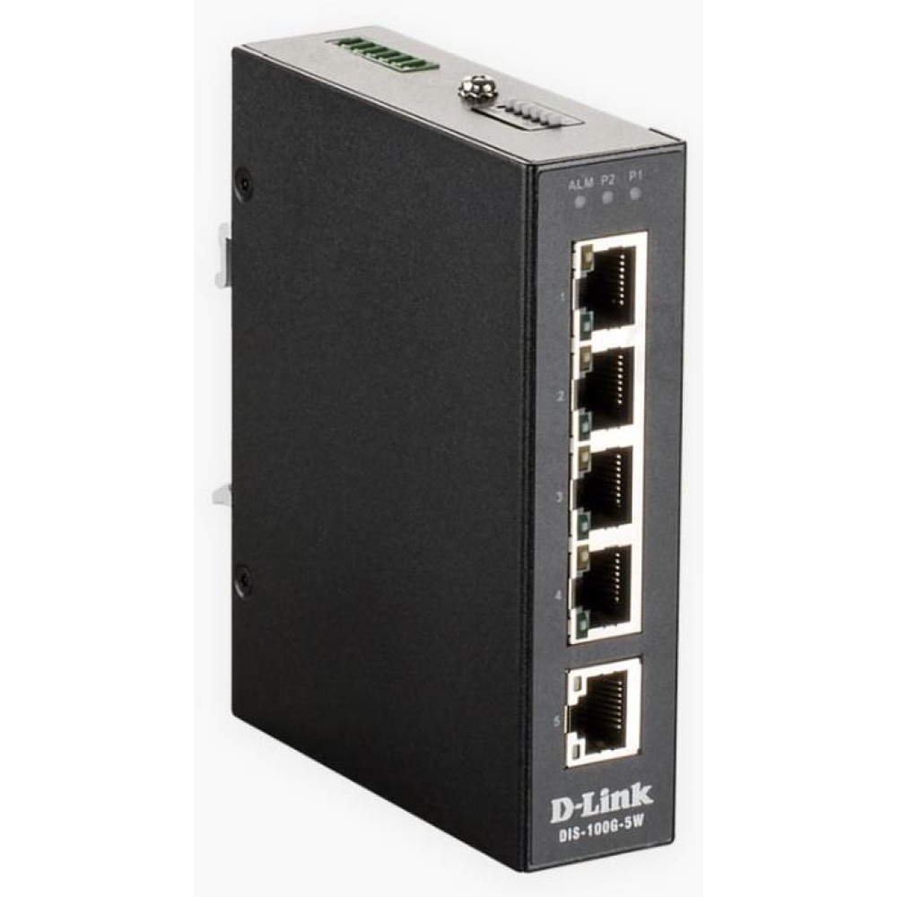 Промисловий комутатор D-Link DIS-100G-5W 4x1GE, Некерований