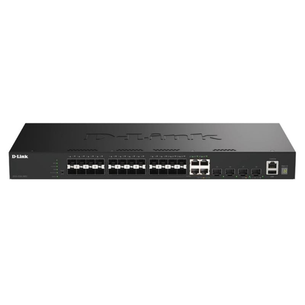 Комутатор D-Link DGS-1530-28SC 20xSFP, 4xSFP+/10GE, Керований, L2+