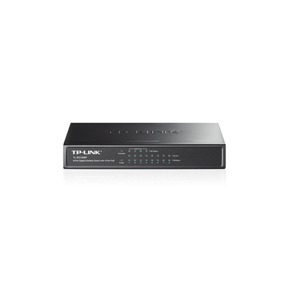 Комутатор TP-LINK TL-SG1008P 8xGE/PoE 65.2W некерований