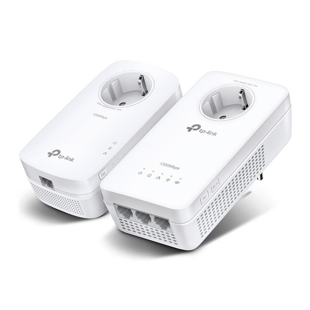 Адаптер Powerline TP-LINK TL-WPA8631PKIT (TL-WPA8631P + TL-PA8010P) AC1200 AV1300 3xGE MESH plug