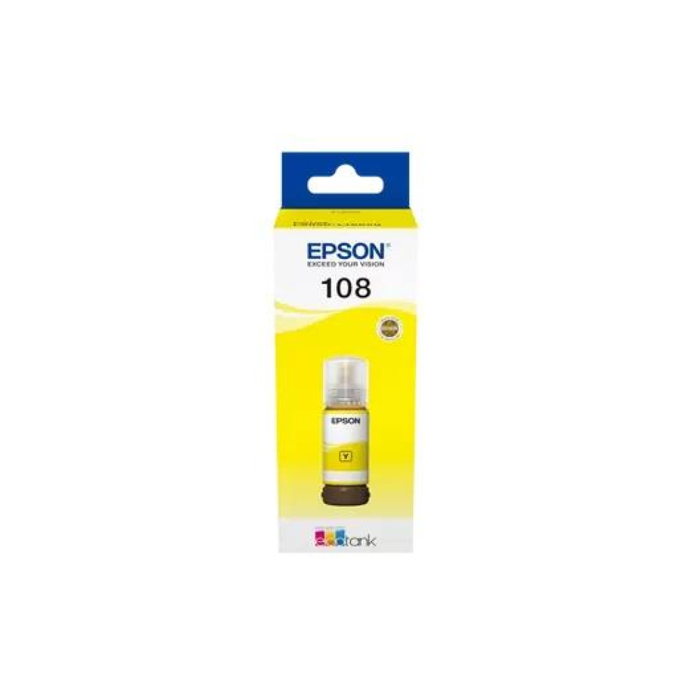 Контейнер з чорнилом Epson 108 EcoTank L8050/L18050 yellow
