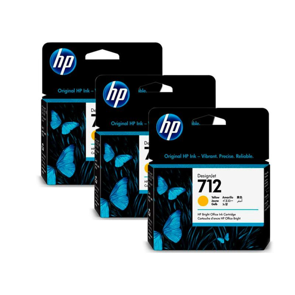 Картридж HP 712 DesignJet Т230/Т630 Yellow 3-Pack 29-ml