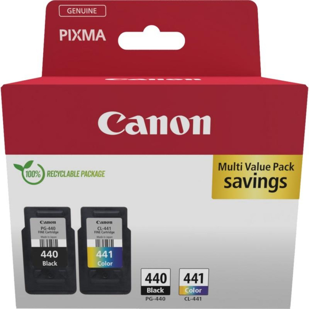 Комплект Canon No.440: Картридж Canon PG-440 Bk/CL-441 кольор. Multi Pack