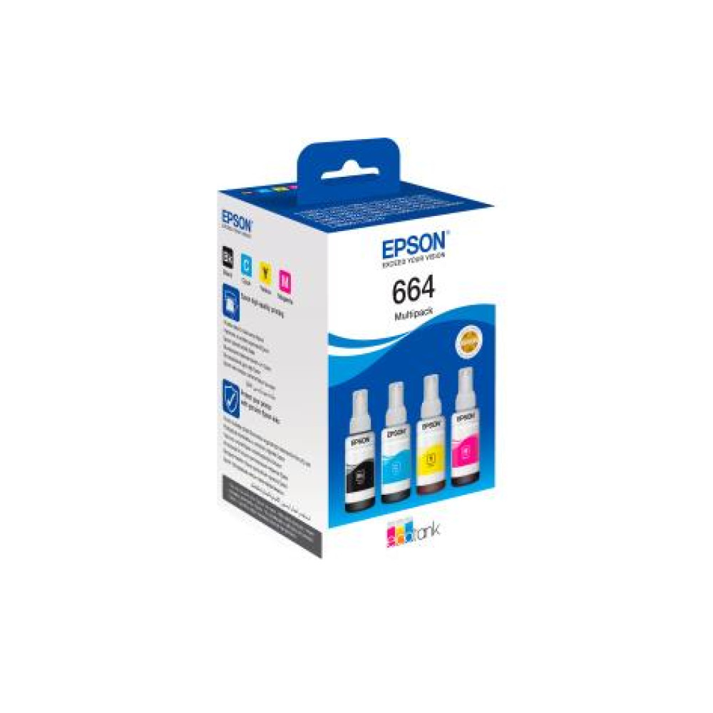 Контейнери з чорнилом Epson L100/L200 Multipack (C,M,Y,Bk)