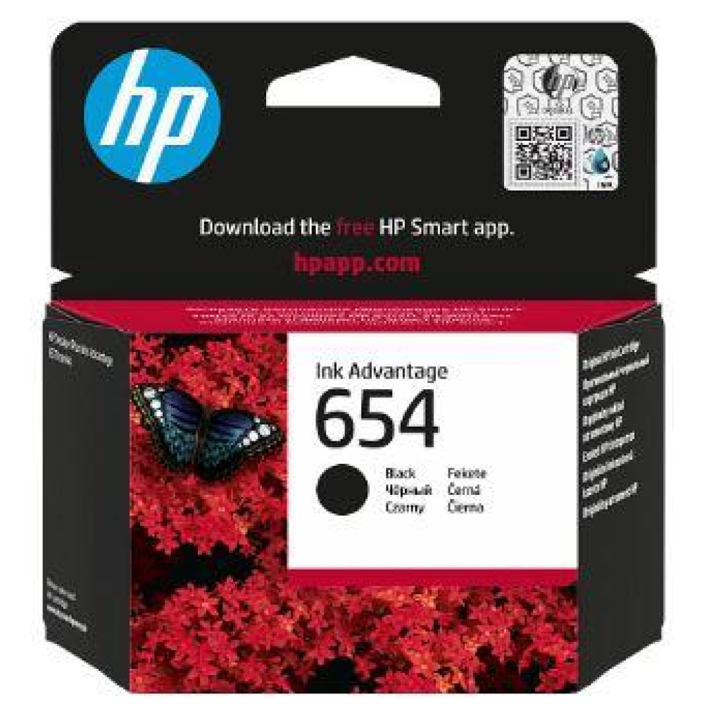 Картридж із друкуючою головкою струменевий HP No.654 DJ IA 2976/4376/6575 Black