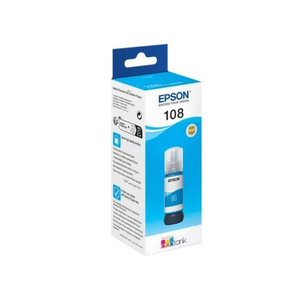 Контейнер з чорнилом Epson 108 EcoTank L8050/L18050 cyan