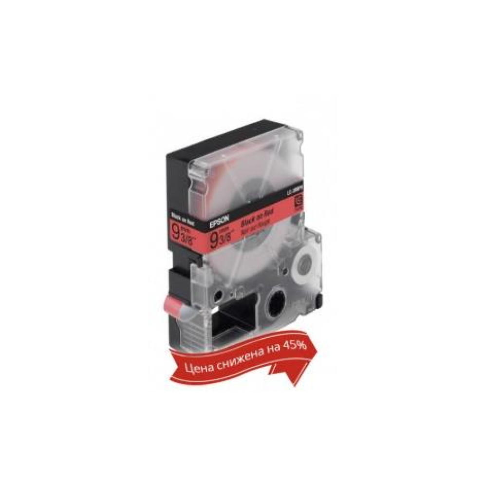Картридж зі стрічкою Epson LK3RBP принтерів LW-300/400/400VP/700 Pastel Blk/Red 9mm/9m