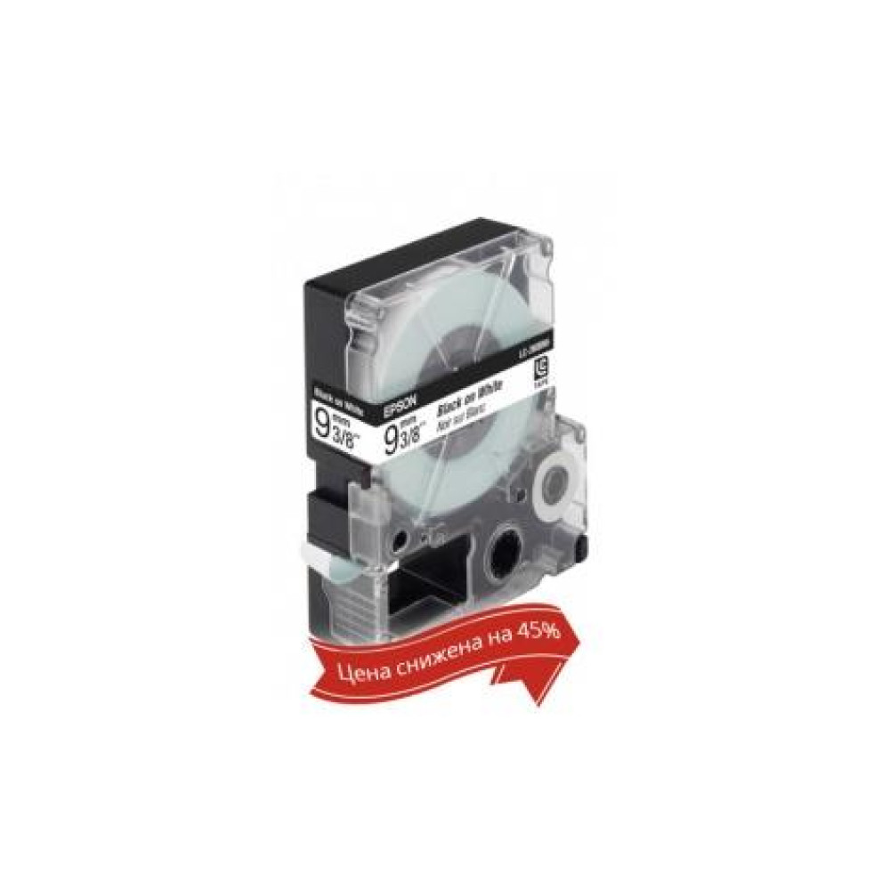Картридж зі стрічкою Epson LK3WBN принтерів LW-300/400/400VP/700 Std Blk/Wht 9mm/9m
