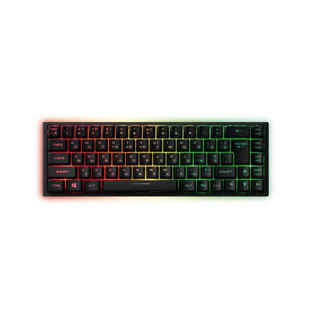 Клавіатура 2E GAMING KG350 RGB 68key USB Black UKR