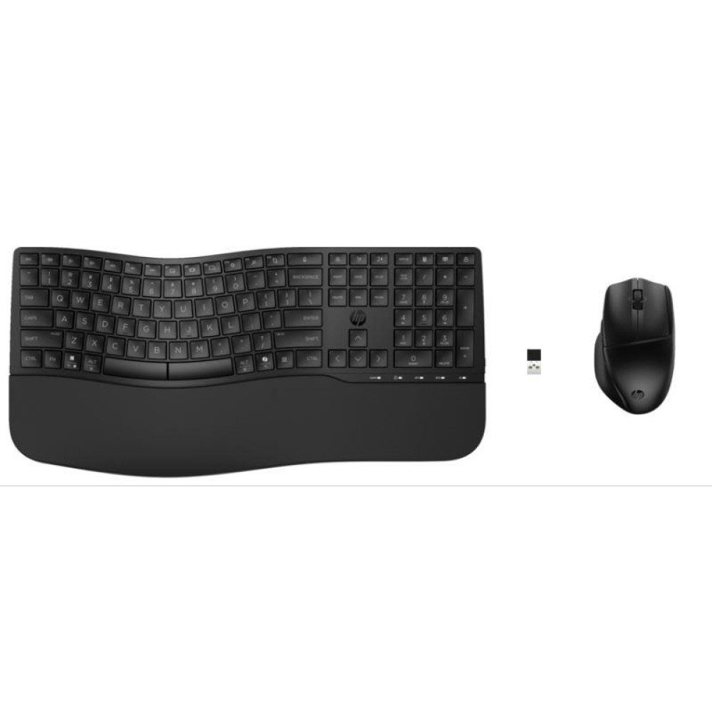 Комплект клавіатура та миша HP 680 Comfort Dual-Mode, BT, EN/UK, чорний