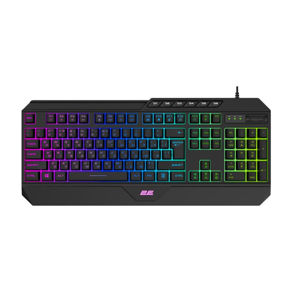Клавіатура 2E GAMING KG315 RGB USB Black Ukr