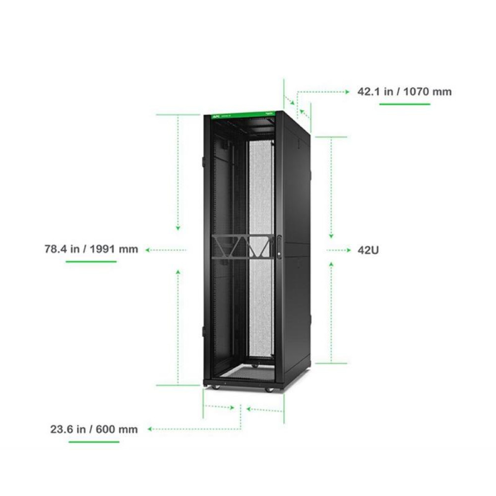 Шафа APC NetShelter SX Gen 2, 42U (600x1070) мм колір чорний