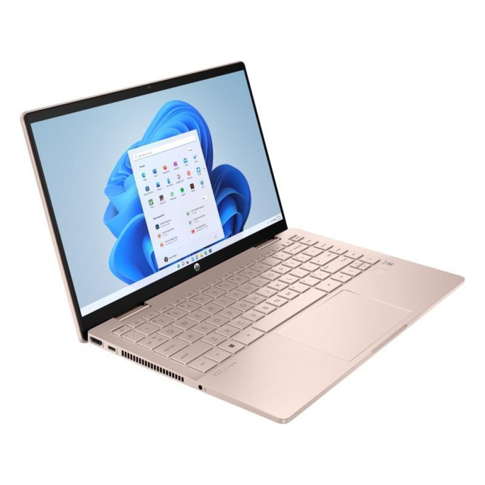 Ноутбук HP Pavilion x360 14-ek2003ua 14" FHD IPS Touch, Intel 5-120U, 16GB, F512GB, UMA, DOS, рожеве золото