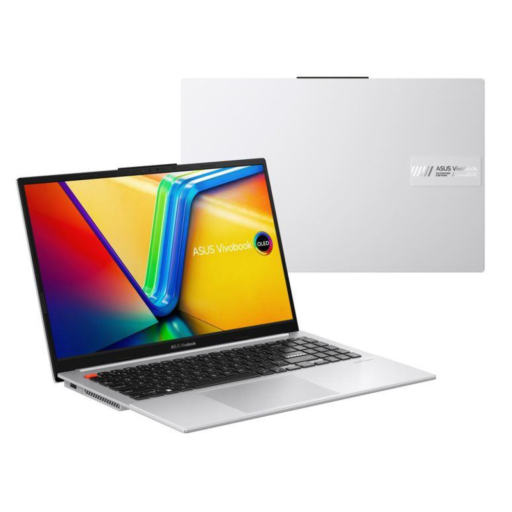 Ноутбук ASUS Vivobook S 15 K5504VA-MA391 15.6" 2.8K OLED, Intel i5-13500H, 16GB, F512GB, UMA, NoOS, Сріблястий