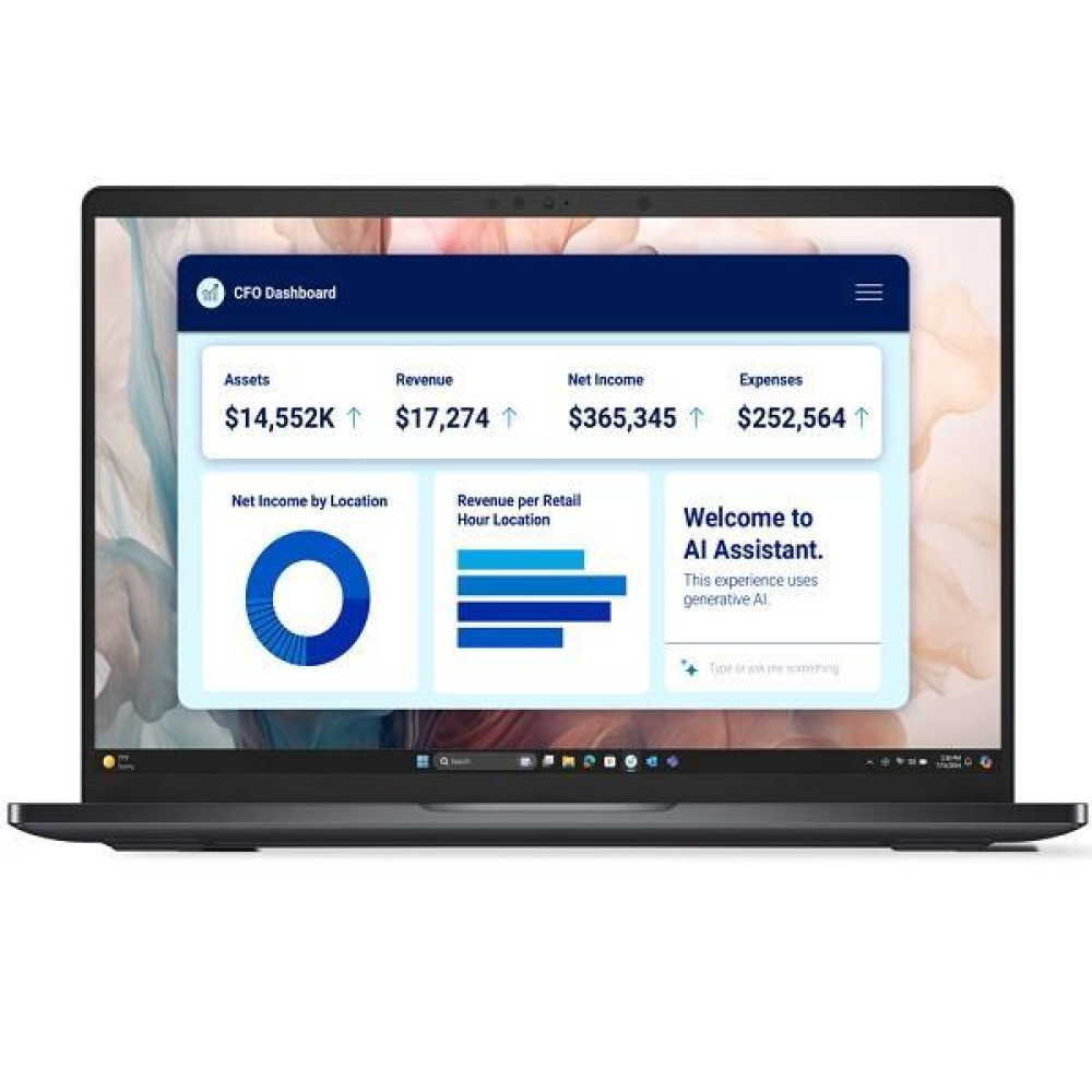 Ноутбук Dell Pro 14 Premium 14" QHD+ OLED Touch, Intel U7-268V, 32GB, F512GB, UMA, Win11P, чорний
