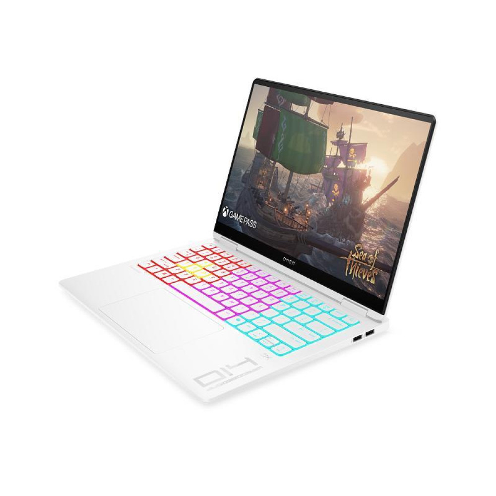 Ноутбук HP OMEN Transcend 14-fb1003ua 14" 3K OLED, Intel U9-285H, 64GB, F2TB, NVD5070-8, DOS, білий
