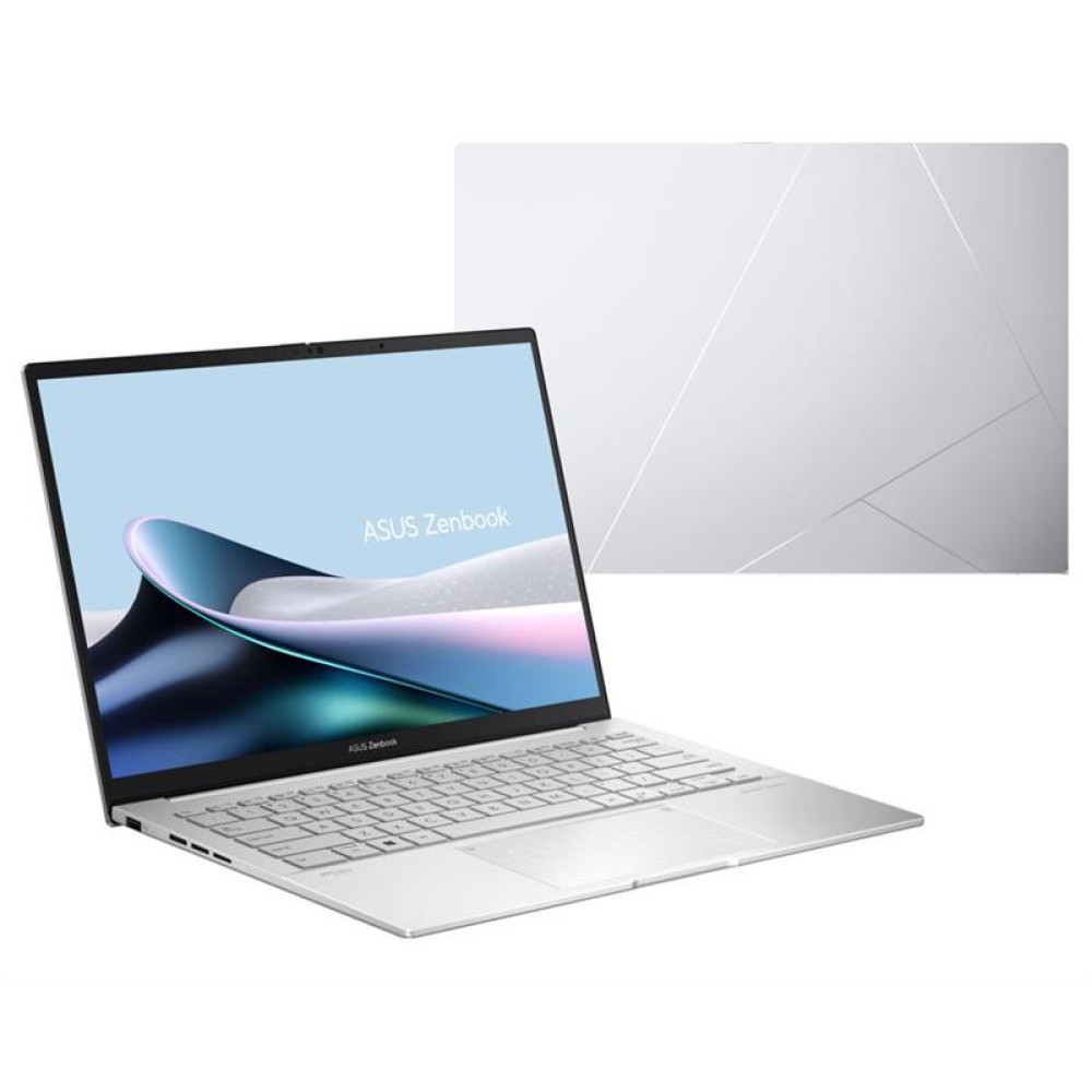 Ноутбук ASUS Zenbook 14 UX3405MA-QD056W 14" WUXGA OLED, Intel Ultra 5-125H, 16GB, F512GB, UMA, W11, Сріблястий