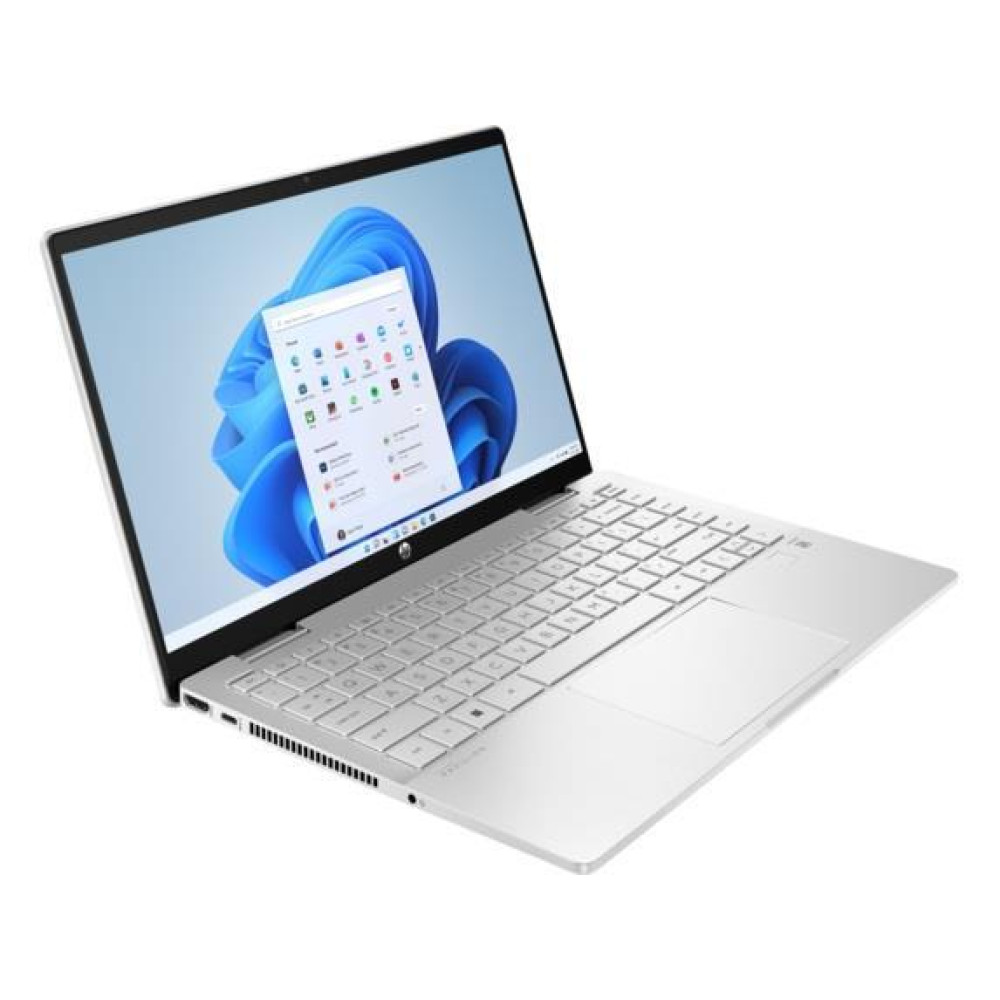 Ноутбук HP Pavilion x360 14-ek2005ua 14" FHD IPS Touch, Intel 5-120U, 16GB, F512GB, UMA, DOS, сріблястий