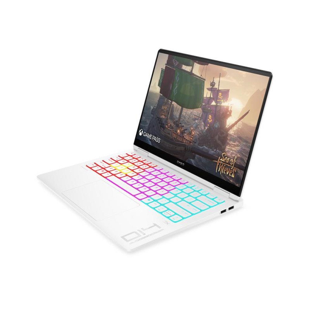 Ноутбук HP OMEN Transcend 14-fb1004ua 14" 3K OLED, Intel U9-285H, 32GB, F1TB, NVD5070-8, DOS, білий