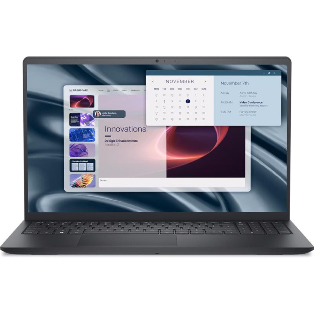 Ноутбук Dell Pro 15 Essential 15.6" FHD AG, AMD R3-7320U, 8GB, F512GB, UMA, Lin, чорний