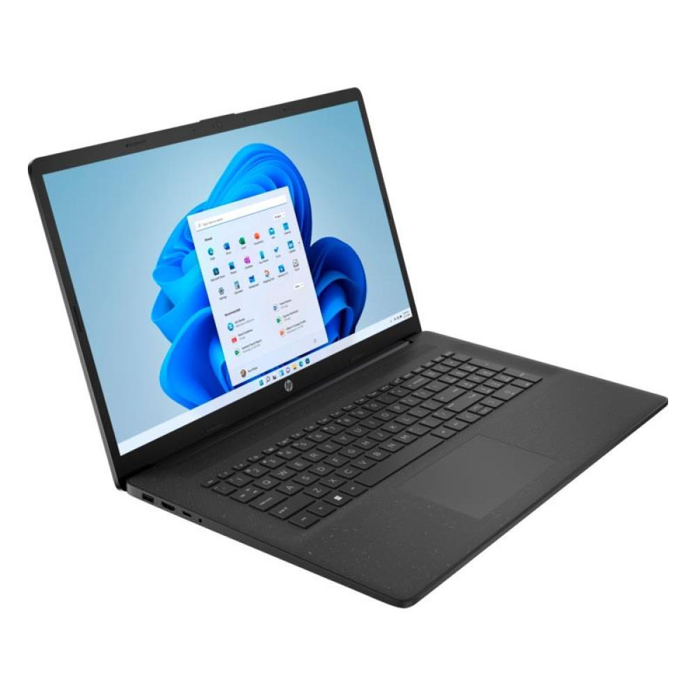 Ноутбук HP 17-cn4013ua 17.3" FHD IPS AG, Intel 3-100U, 16GB, F512GB, UMA, DOS, чорний