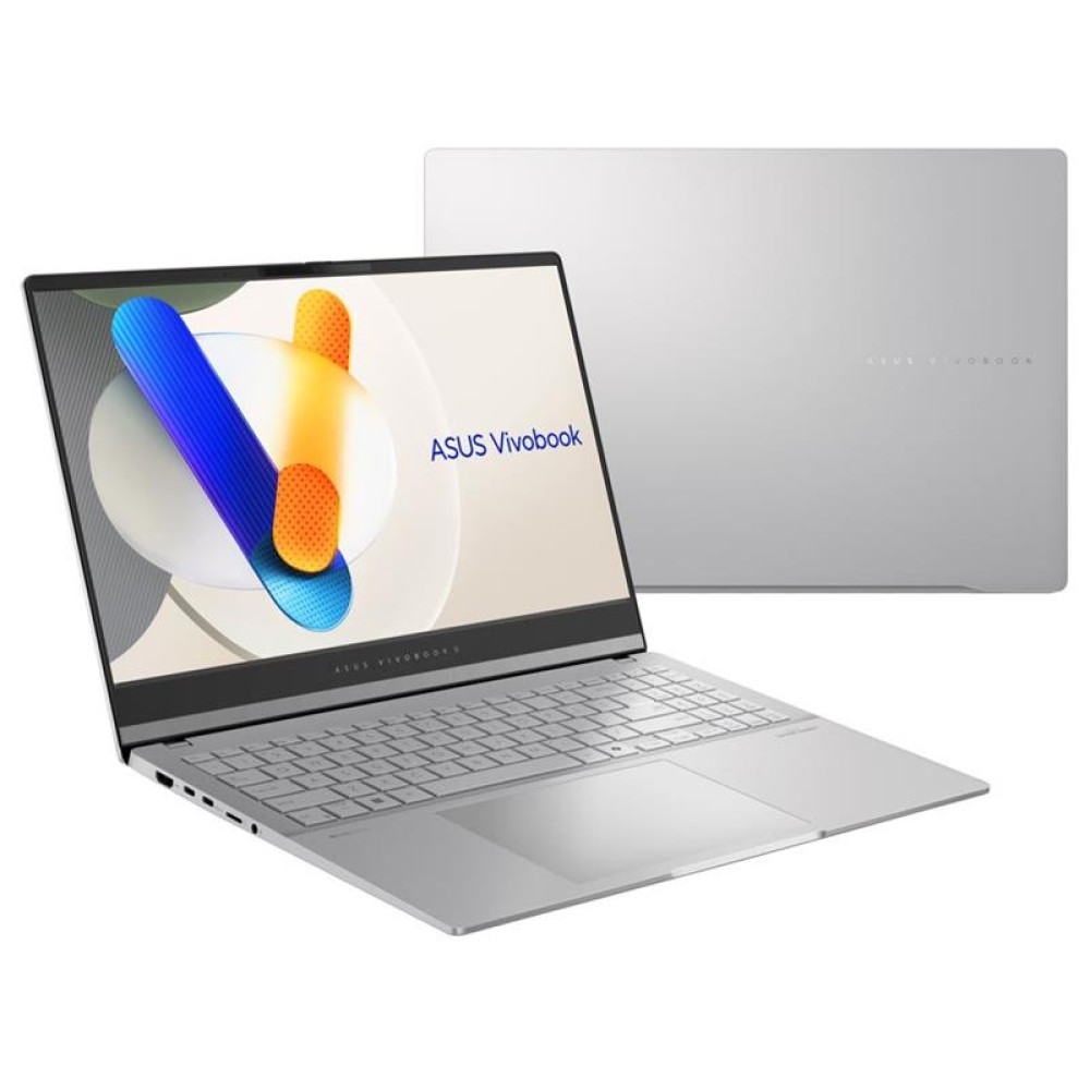 Ноутбук ASUS Vivobook S 15 M5506UA-MA043 15.6" 2.8K OLED, AMD R9-8945HS, 32GB, F1TB, UMA, NoOS, Сріблястий