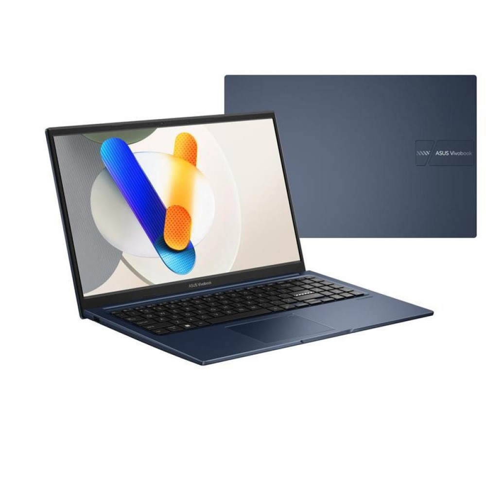 Ноутбук ASUS Vivobook 15 X1504ZA-BQ604 15.6" FHD IPS, Intel i3-1215U, 16GB, F512GB, UMA, NoOS, Блакитний