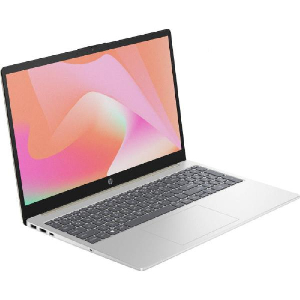 Ноутбук HP 15-fd1065ua 15.6" FHD IPS AG, Intel 3-100U, 16GB, F512GB, UMA, DOS, сріблястий