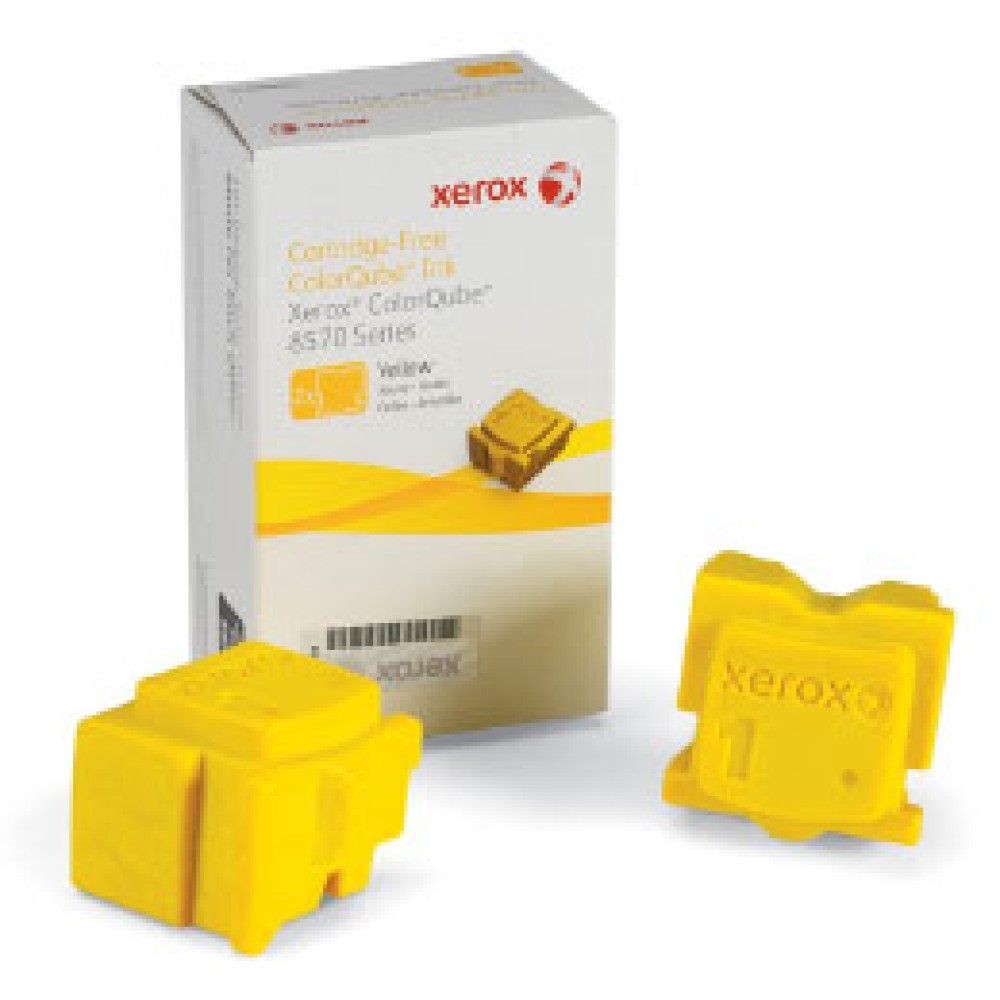 Брикети твердочорнильні Xerox CQ8570 Yellow