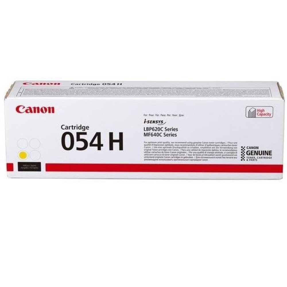 Картридж Canon 054H MF641/643/645, LBP-621/623 Yellow (2300 арк)